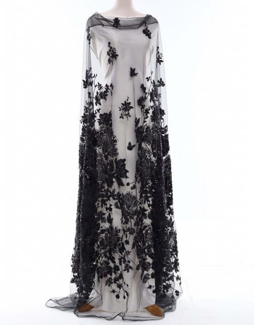 ULYA SEQUIN BEADED LACE IN BLACK